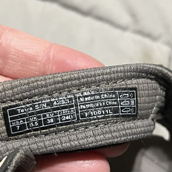 Teva Numa Womens Sports Sandals Size 7 Anatomic Footbed Smoc Pad Gray 4293 - Picture 8 of 9